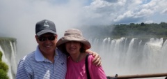 Mark and Shelley at the Iguazu Falls