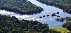 Uakari Floating Lodge - aerial shot